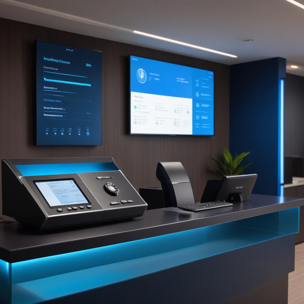 Modernes Empfangssystem mit KI-Telefonassistent